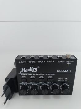 Moukey MAMX1 Ultralow-noise 4 Channel line stereo Mixer